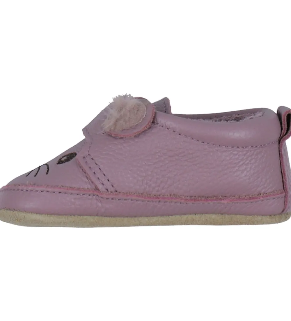 Hjemmesko-Melton Skindfutter - Noos - Mouse - Heather Mauve