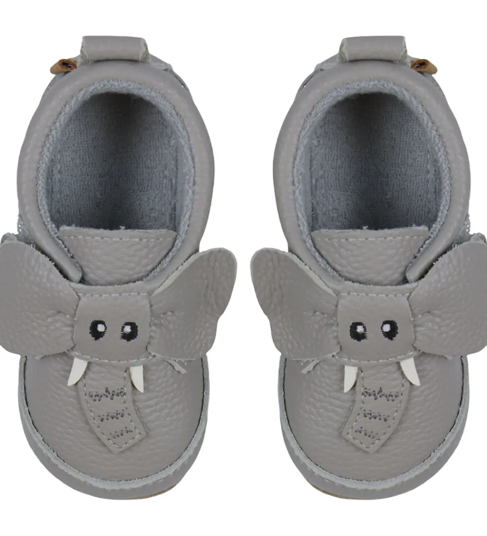 Hjemmesko-Melton Skindfutter - Noos - Elephant - Opal Grey