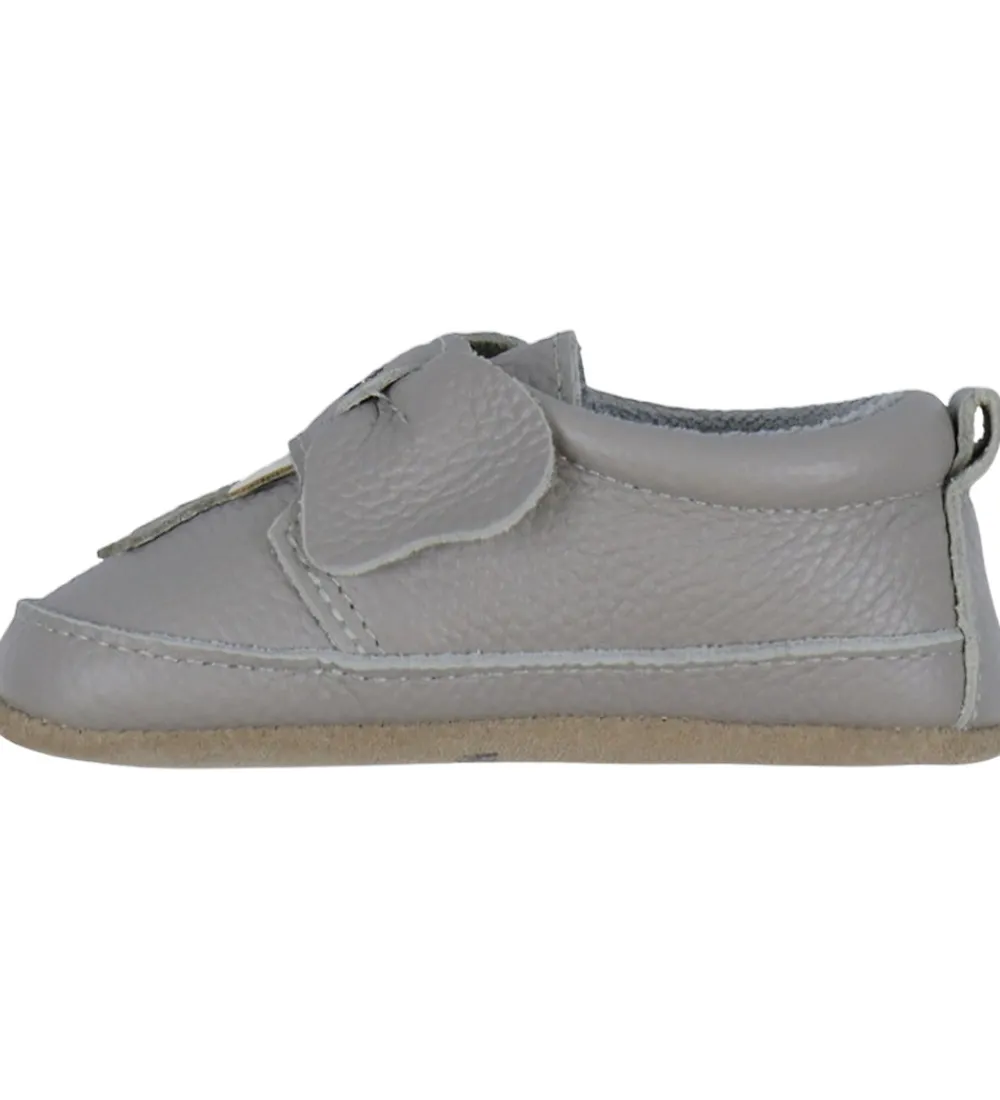 Hjemmesko-Melton Skindfutter - Noos - Elephant - Opal Grey