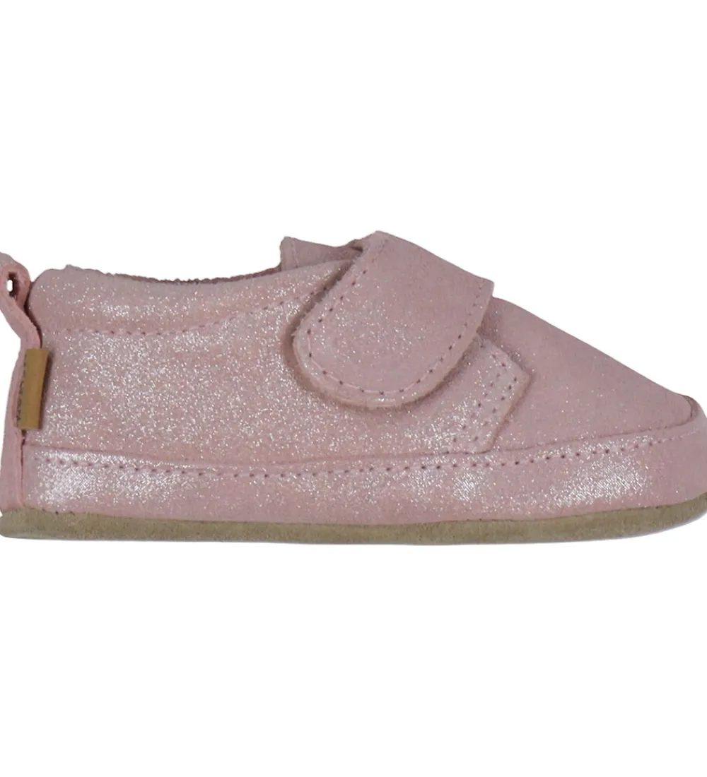 Hjemmesko-Melton Skindfutter - Shimmer - Rose Gray