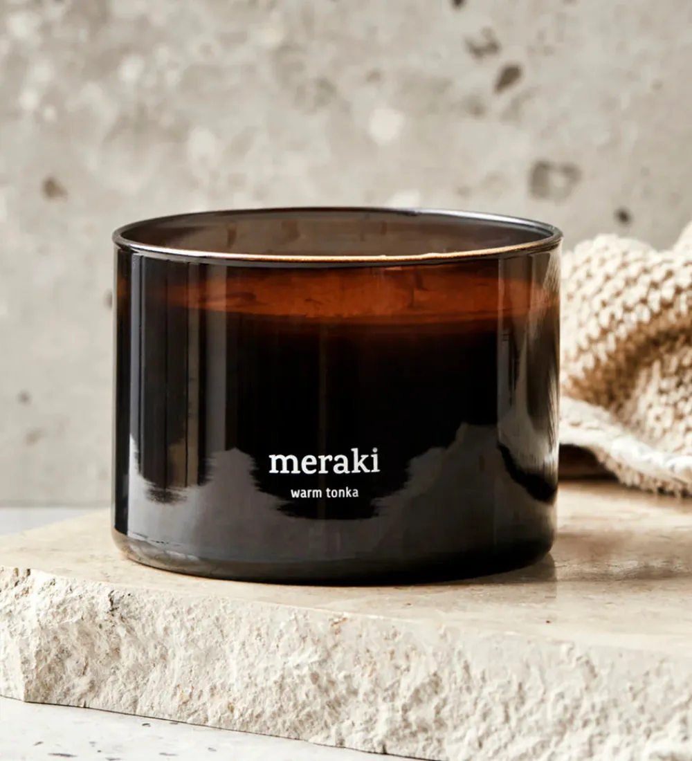 Duftlys-Meraki Duftlys - 340g - Warm Tonka
