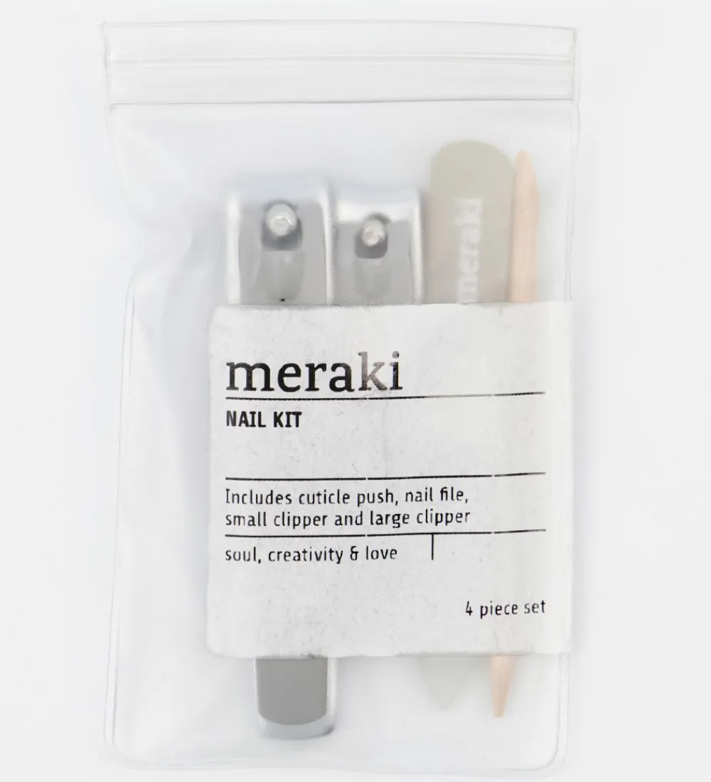 Neglesaks Og Negleklipper-Meraki Neglesæt - 4 dele