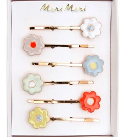 Hårspænder-Meri Meri Hårnåle - 6-pak - Emalje - Daisy - 5,5 cm - Blomster