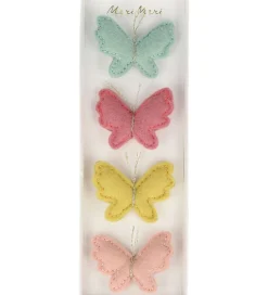 Meri Meri Hårspænder*Hårspænder - 4-pak - Filt - Sommerfugle - 5 cm - Clips