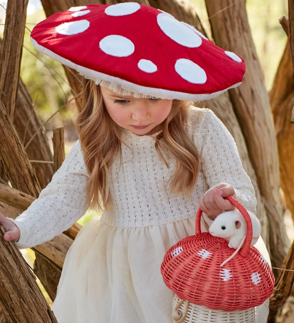 Meri Meri Kurve*Kurv - 20x18 cm - Mushroom basket
