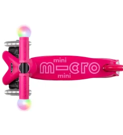 Micro Løbehjul|Løbehjul*Løbehjul - Mini2grow Deluxe Magic LED - Pink