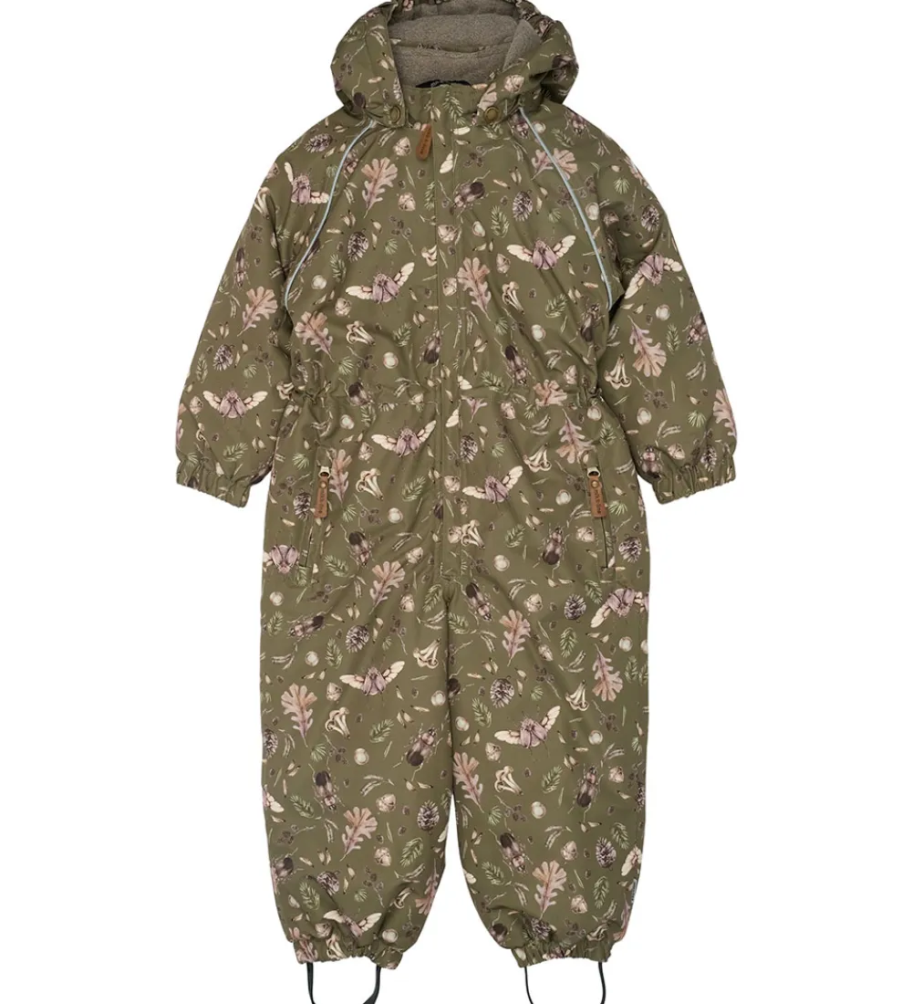 Mikk-Line Flyverdragter*Flyverdragt - Forrest - Burnt Olive m. Print
