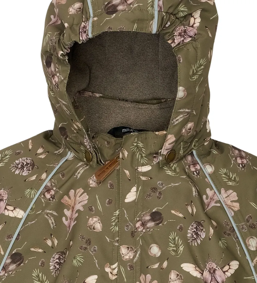 Mikk-Line Flyverdragter*Flyverdragt - Forrest - Burnt Olive m. Print