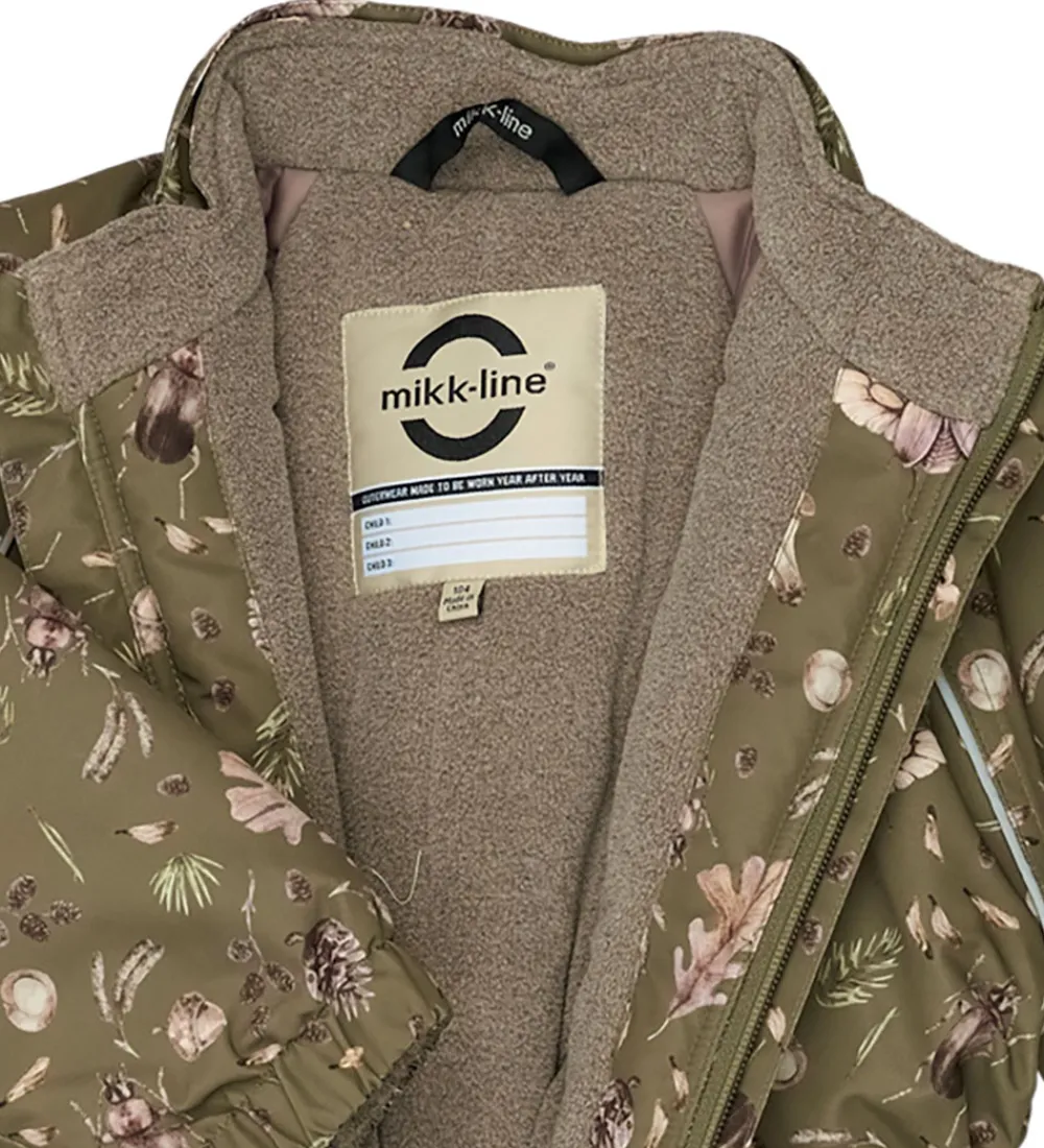 Mikk-Line Flyverdragter*Flyverdragt - Forrest - Burnt Olive m. Print