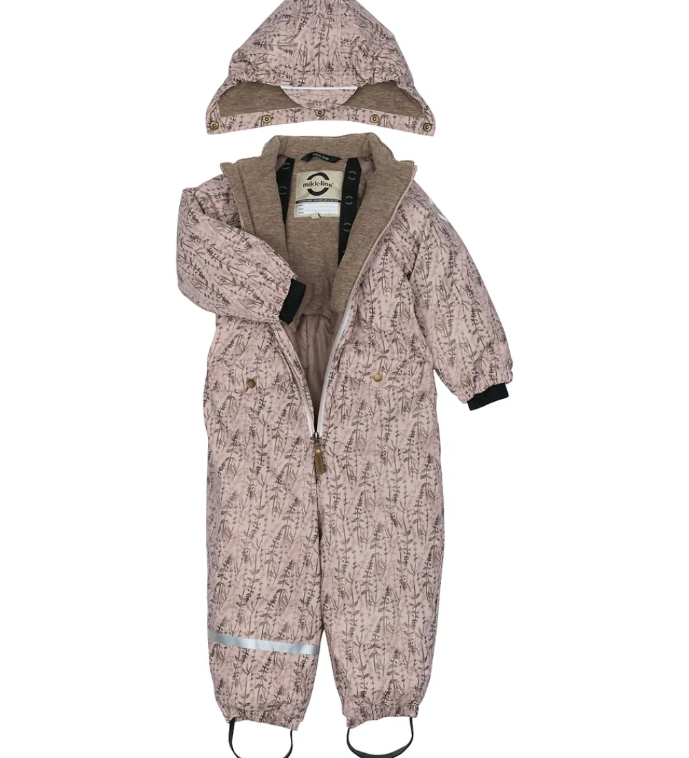 Flyverdragter-Mikk-Line Flyverdragt - PU - Recycled - Cloud Gray m. Print