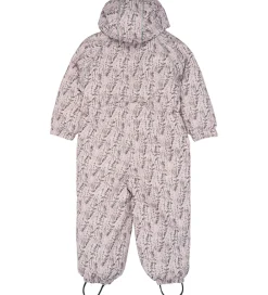 Flyverdragter-Mikk-Line Flyverdragter - Floral - Cloud Gray m. Print