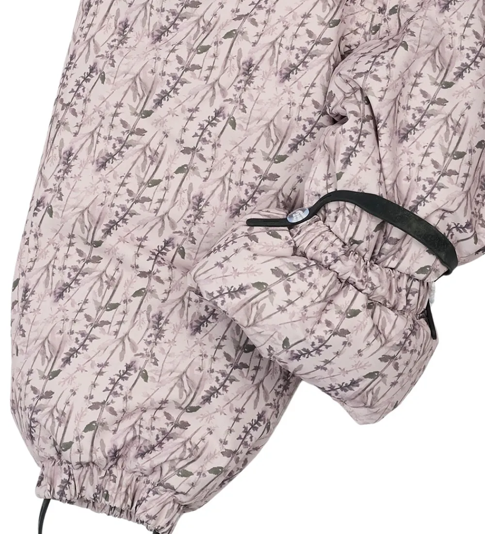 Flyverdragter-Mikk-Line Flyverdragter - Floral - Cloud Gray m. Print