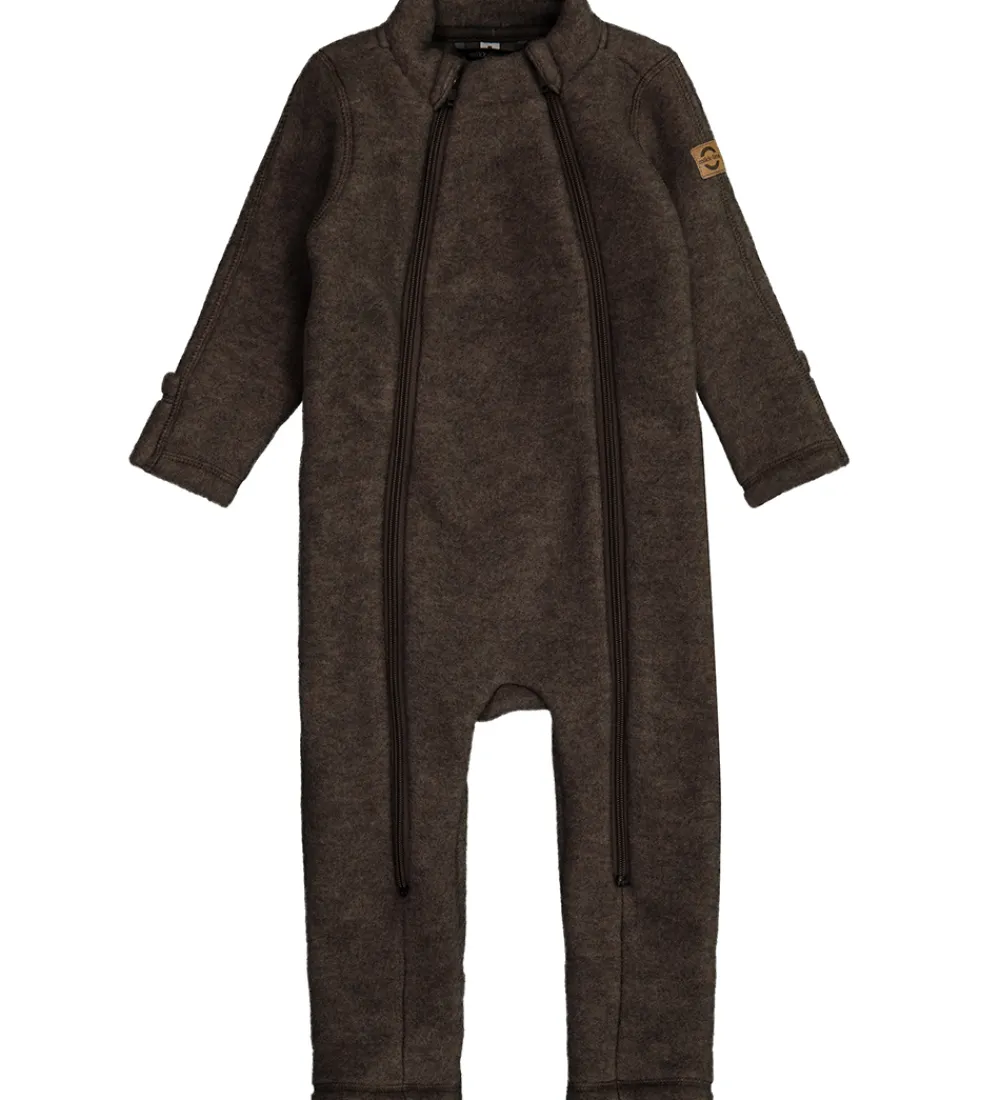 Mikk-Line Køredragter*Køredragt - Uld - Dark Brown Melange