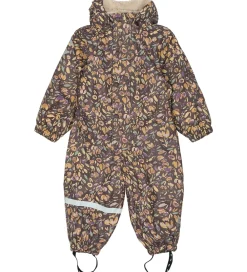 Mikk-Line Regntøj*Regndragt m. For - PU - Raisin m. Blomster
