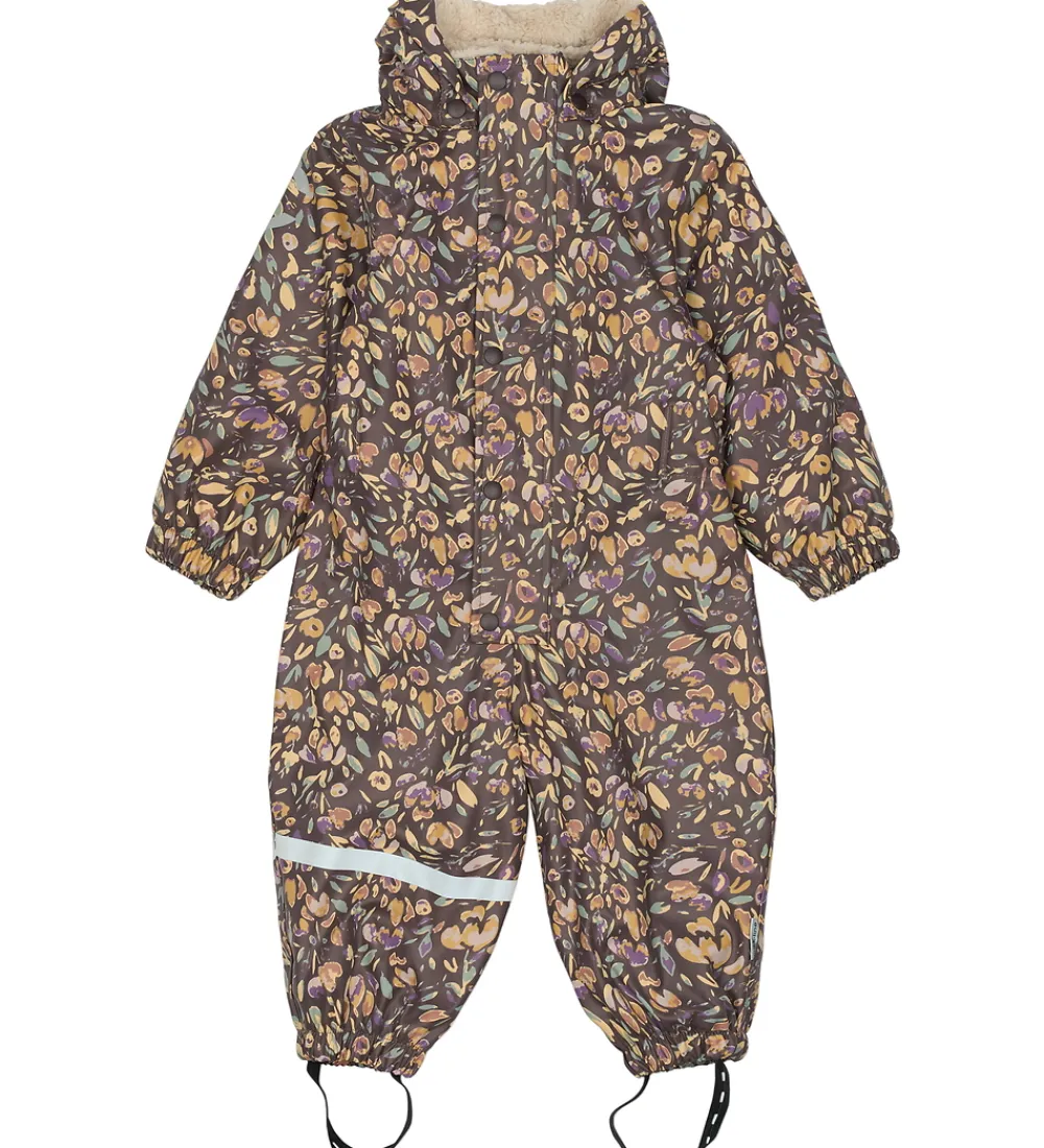 Mikk-Line Regntøj*Regndragt m. For - PU - Raisin m. Blomster