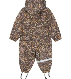Mikk-Line Regntøj*Regndragt m. For - PU - Raisin m. Blomster