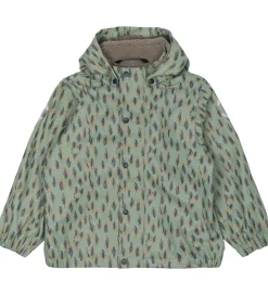 Regntøj-Mikk-Line Regntøj m. Fleece - PU - Iceberg Green