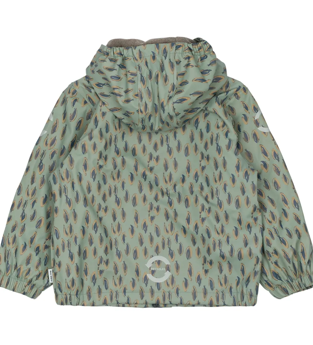 Regntøj-Mikk-Line Regntøj m. Fleece - PU - Iceberg Green