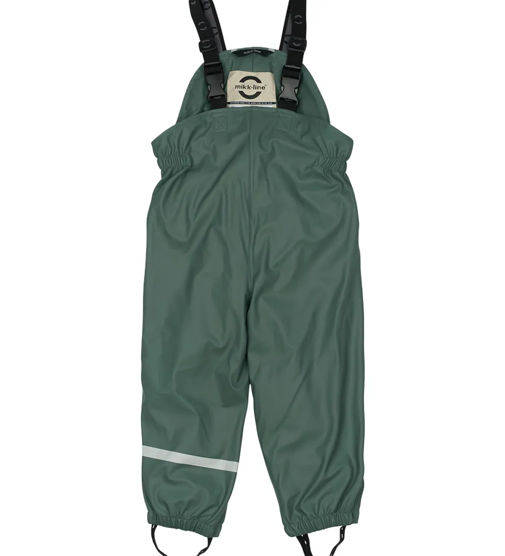 Regntøj-Mikk-Line Regntøj m. Fleece/Seler - PU - 3i1 - Balsam Green