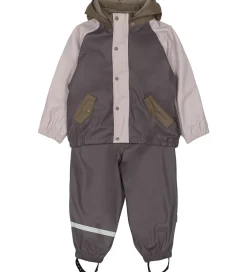 Mikk-Line Regntøj*Regntøj m. Fleece/Seler - PU - 3i1 - Sparrow