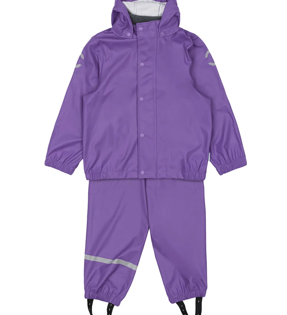 Mikk-Line Regntøj*Regntøj m. Seler - PU - Deep Lavender