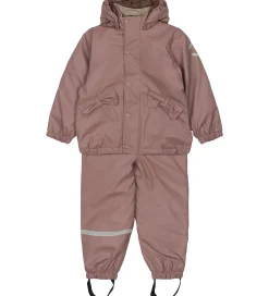 Mikk-Line Regntøj*Regntøj m. Termo/Seler - PU - Twilight Mauve m. Kanin