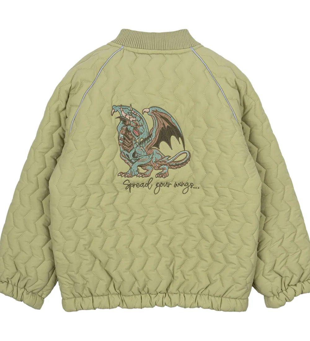 Mikk-Line Sommerjakker*Sommerjakke - Gray Green m. Drage