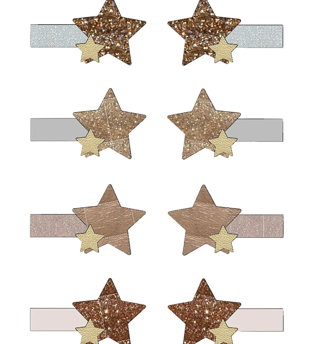 Hårspænder|Hårpynt-Mimi & Lula Hårclips - 8-pak - Mini Starry Shimmer