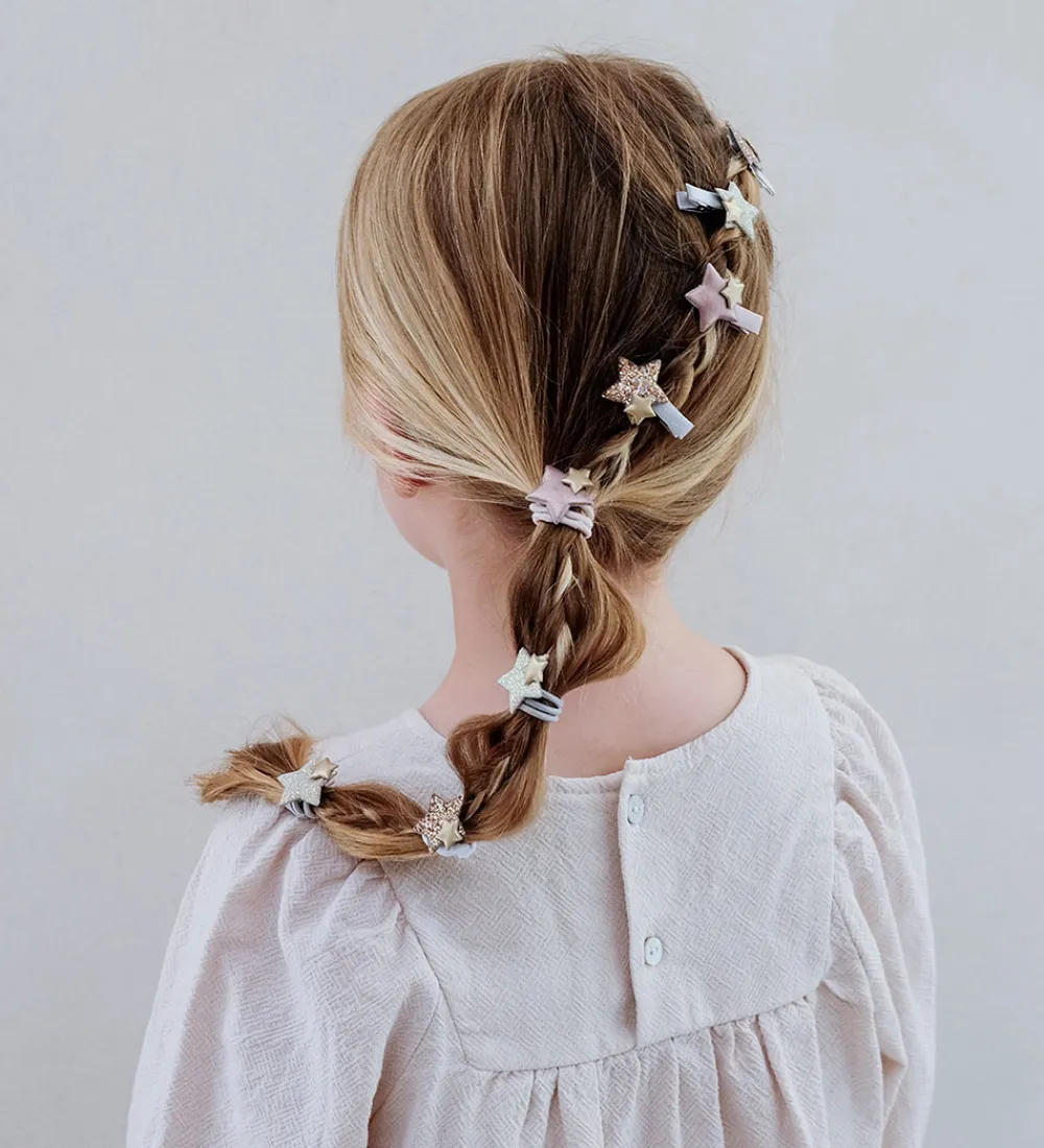 Hårpynt|Hårelastikker-Mimi & Lula Hårelastikker - 8-pak - Starry Shimmer