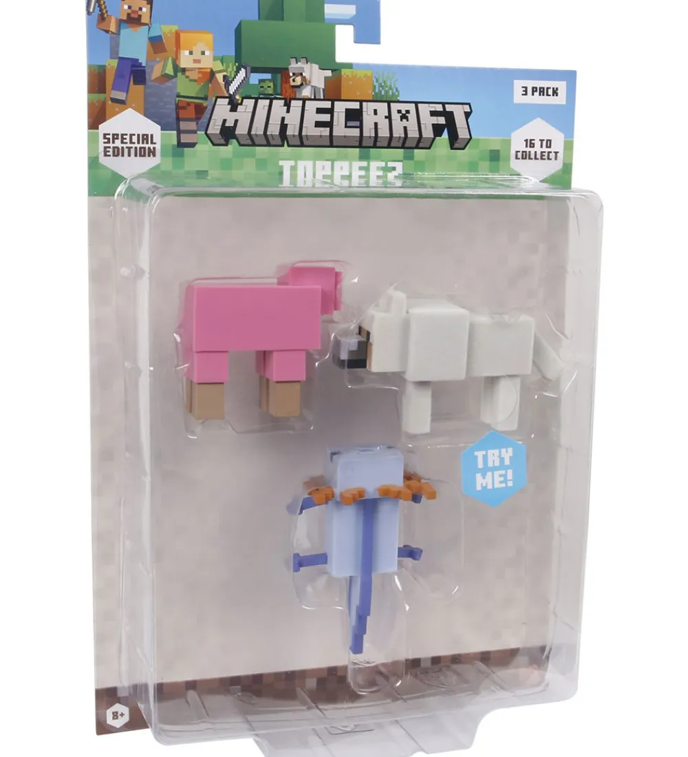 Minecraft Figurer*Legetøjsfigurer - 3D Special Edition - 3-pak