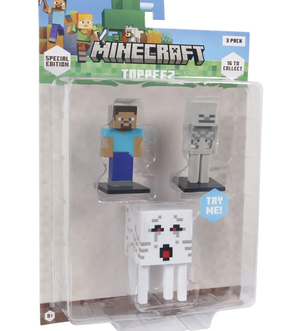 Figurer-Minecraft Legetøjsfigurer - 3D Special Edition - 3-pak