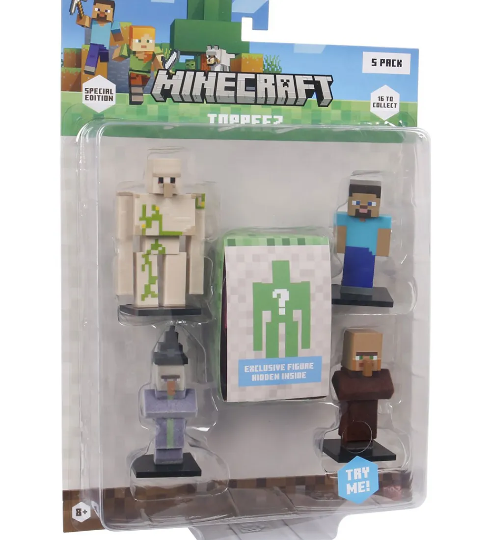 Minecraft Figurer*Legetøjsfigurer - 3D Special Edition - 5-pak