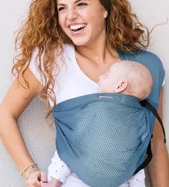 Mini Monkey Sovetid|Bæreseler &Amp; Vikler*Slynge - Mini Sling - Dusty Blue