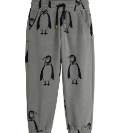 Mini Rodini Fleece*Fleecebukser - Penguin - Grå