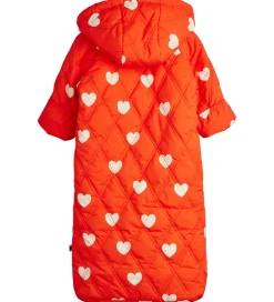 Sovetid|Køreposer-Mini Rodini Kørepose - Quilted - Hearts - 80 cm - Rød