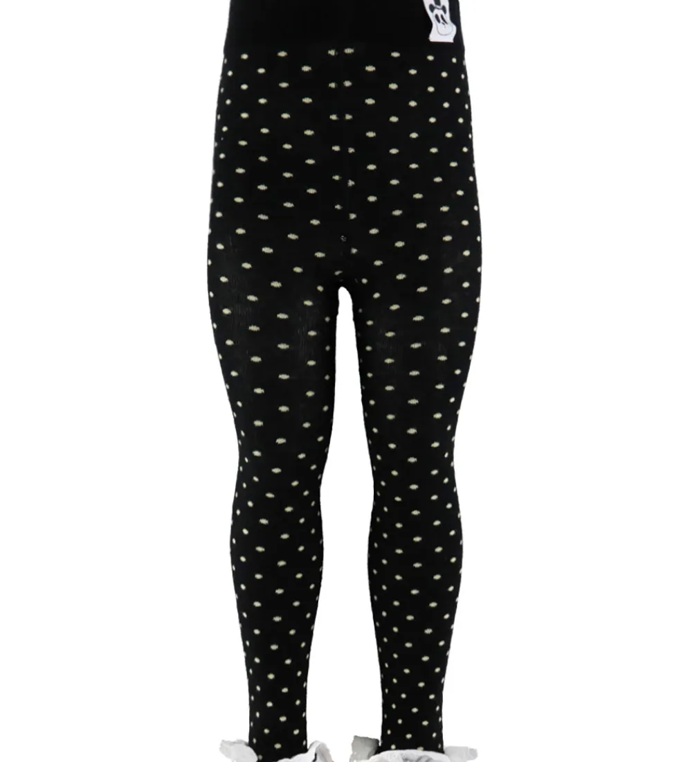 Mini Rodini Leggings*Leggings - Polka Dot Lace - Sort