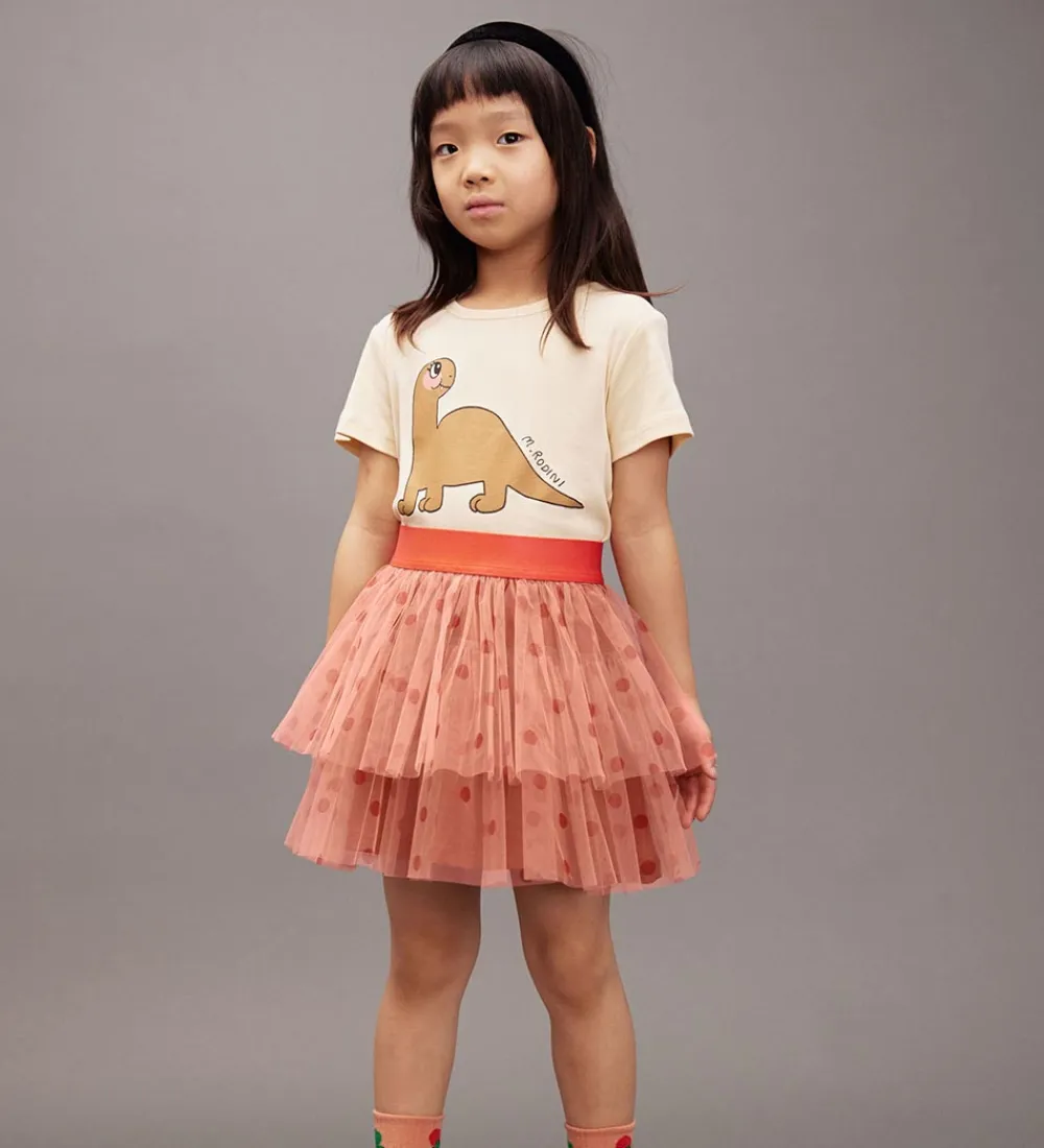 Mini Rodini Nederdele*Nederdel - Tyl - Pink m. Prikker