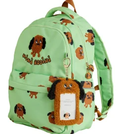 Skoletasker|Skole-Mini Rodini Skoletaske - Doggies - Grøn