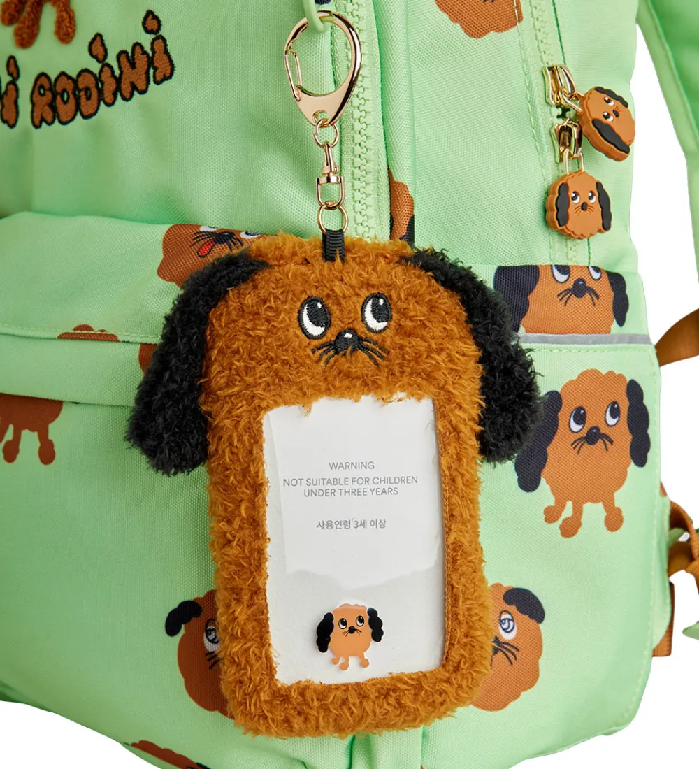 Skoletasker|Skole-Mini Rodini Skoletaske - Doggies - Grøn