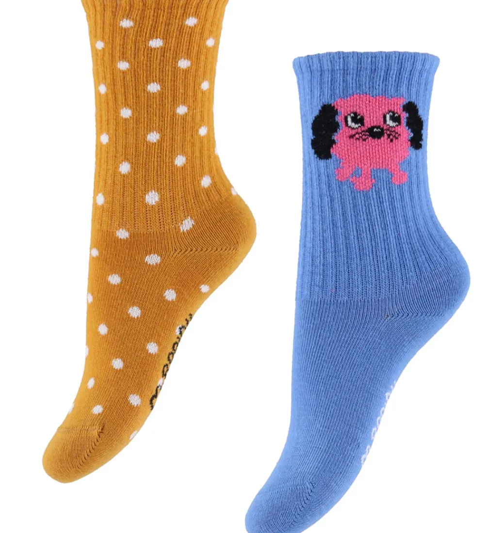Strømper-Mini Rodini Strømper - 7-pak - Doggie - Multi