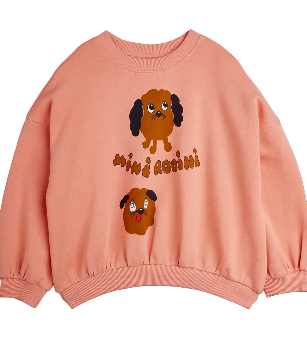 Sweatshirts-Mini Rodini Sweatshirt - Doggies - Pink