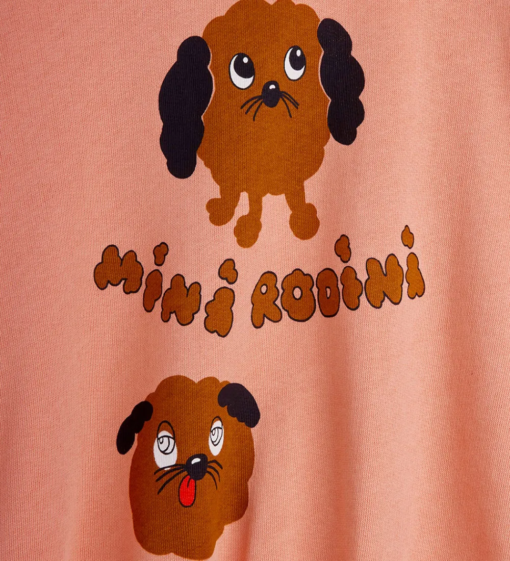 Sweatshirts-Mini Rodini Sweatshirt - Doggies - Pink