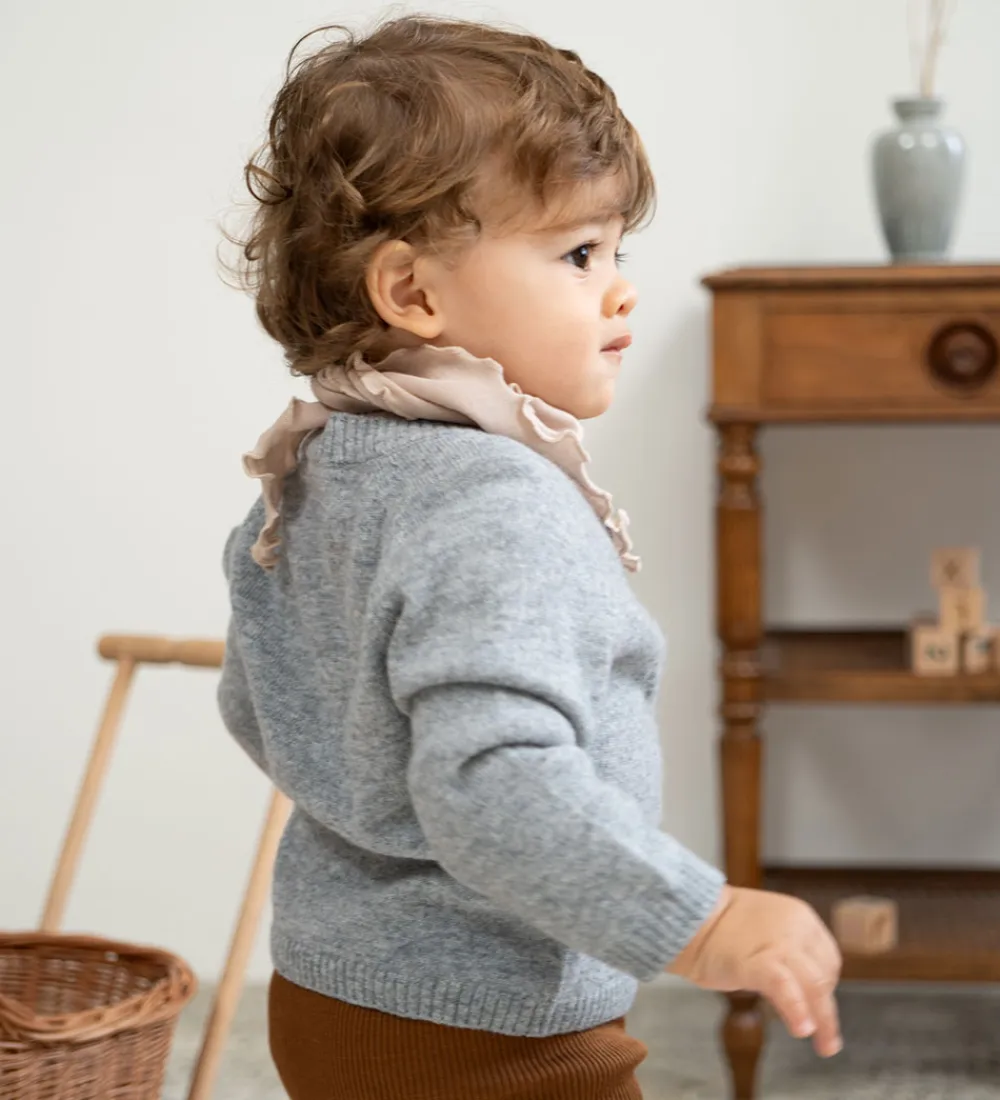 Minimalisma Striktrøjer*Cardigan - Inka - Uld - Gråmeleret