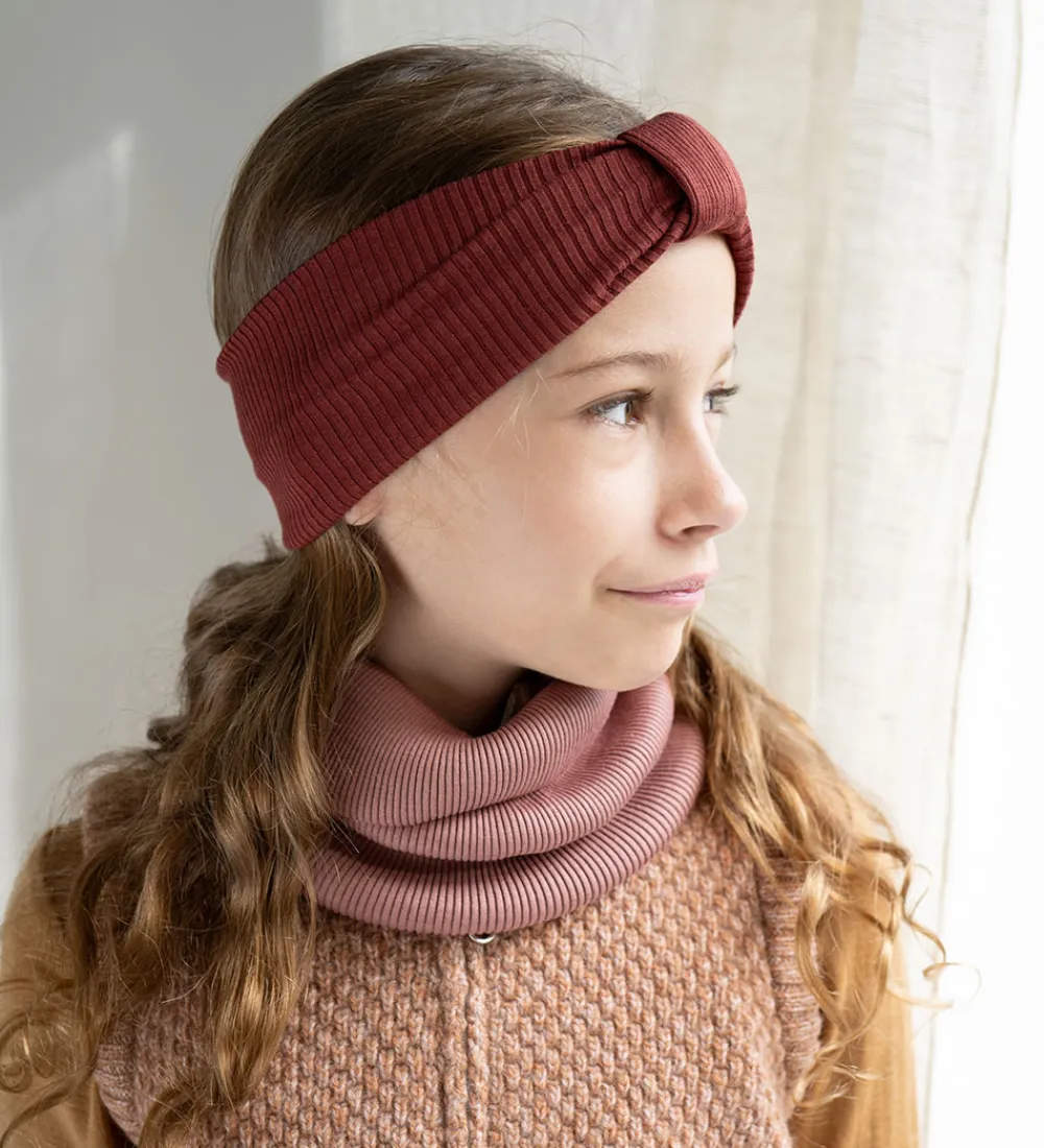 Tørklæder-Minimalisma Tube - Birk - Silke/Bomuld - Antique Rose