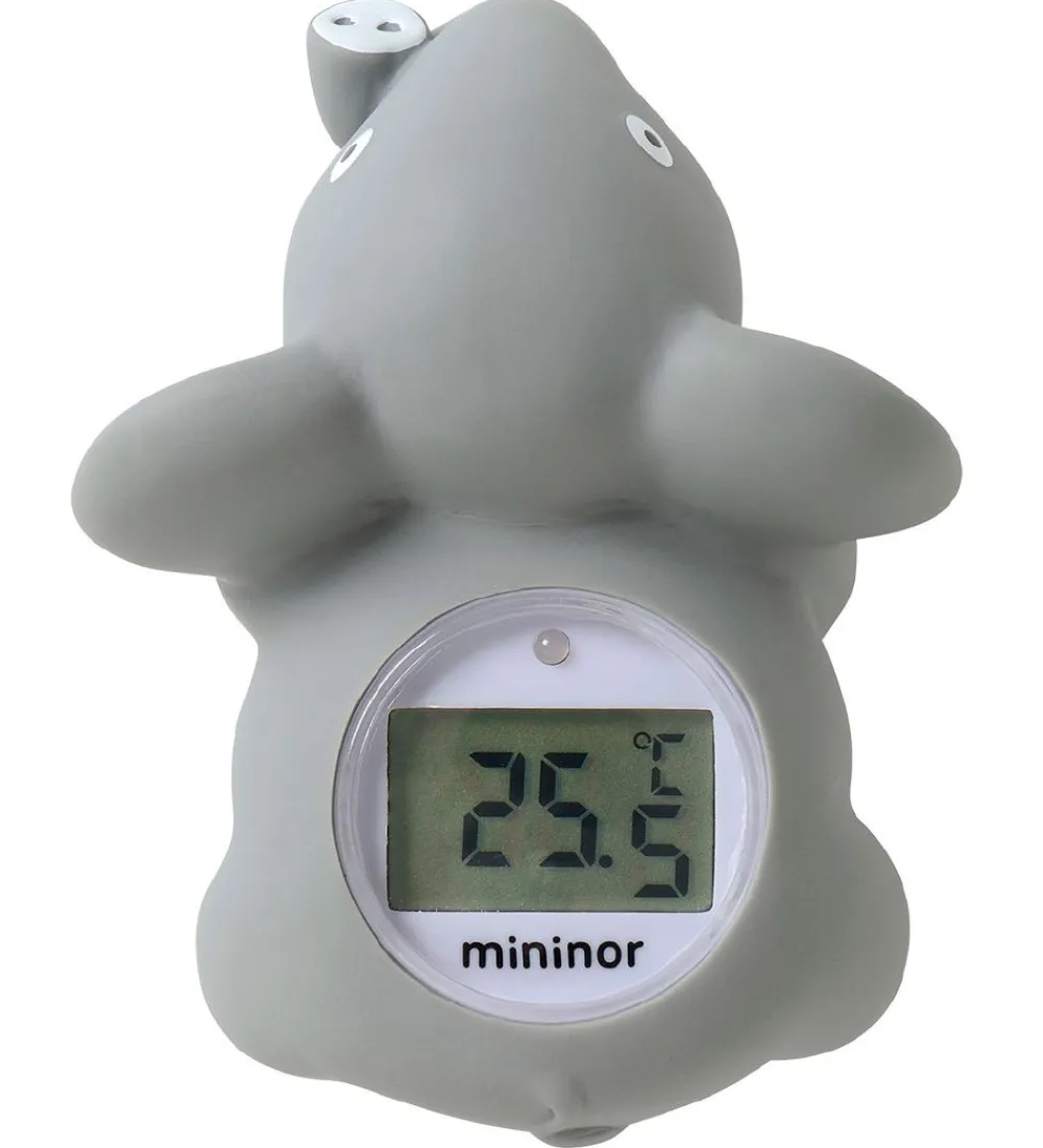 Mininor Termometer*Badetermometer - Elefant - Grå
