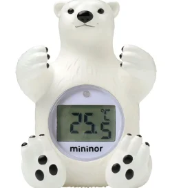 Termometer-Mininor Badetermometer - Isbjørn - Hvid