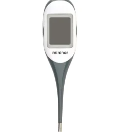 Termometer-Mininor Termometer - Digitalt og m. Farver - Grå
