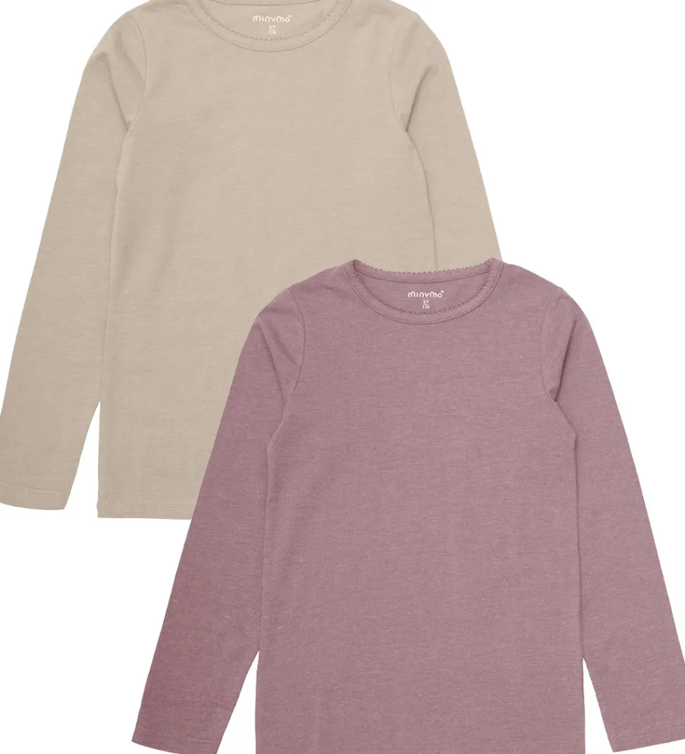 Minymo Basis*Bluser - 2-pak - Elderberry/Rainy Day