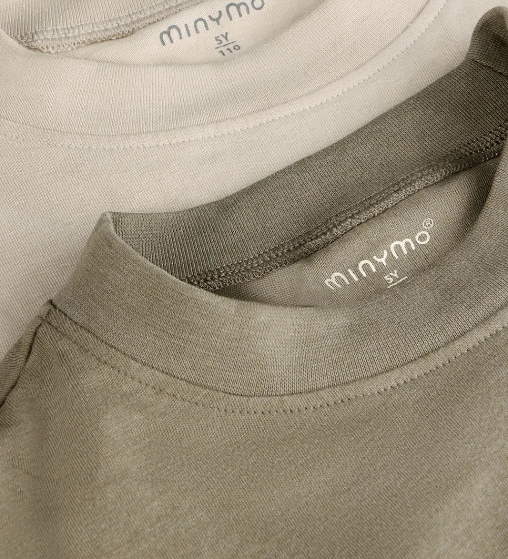 Minymo Basis*Bluser - 2-pak - Loose Fit - Vetiver