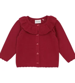 Cardigans-Minymo Cardigan - Strik - Rio Red